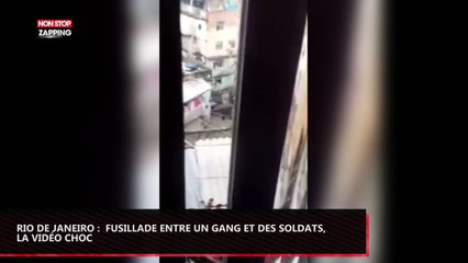 Rio de Janeiro : fusillade entre un gang et des soldats, la vidéo choc
