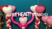 Triple Balloon Heart Wands! Twisting Tutorial