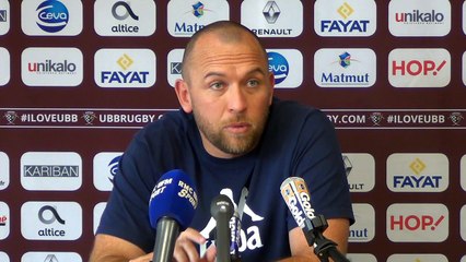 POINT PRESSE APRES MONTPELLIER ET AVANT OYONNAX - UBB
