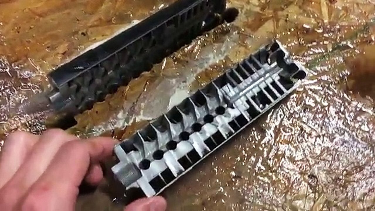 Gun Suppressor Silencer cut in half with Waterjet video Dailymotion