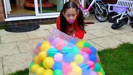 Magic Slime Baff with Balls Slime Bucket on Head Cry Baby Daddy