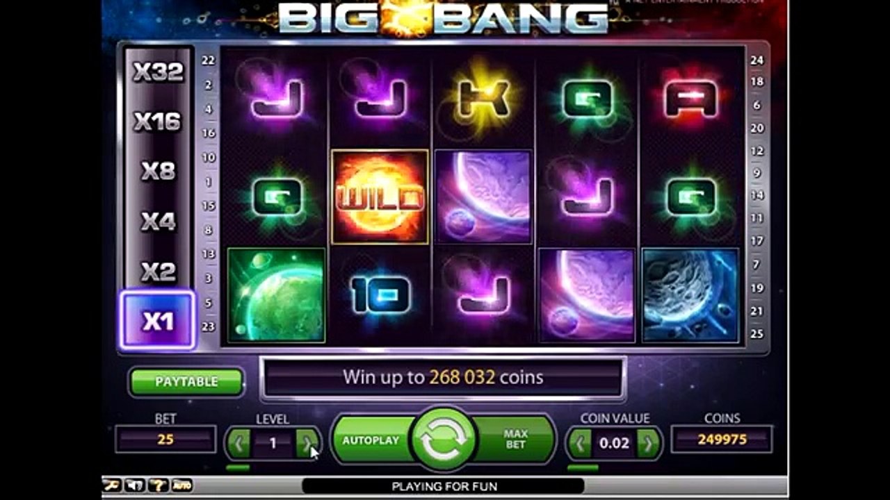 Игровой аппарат Биг Бен (big bang) - обзор