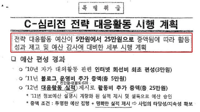 이철희 국정원, 댓글 공작 활동비 한 달 25만 원 지급 / YTN