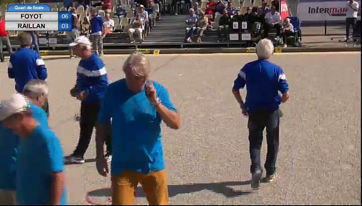 National Triplettes Vétérans de la ville de Nyons 2017 : Quart FOYOT vs RAILLAN