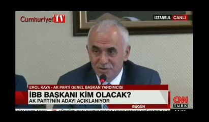 AKP'nin İBB Başkanı adayı belli oldu