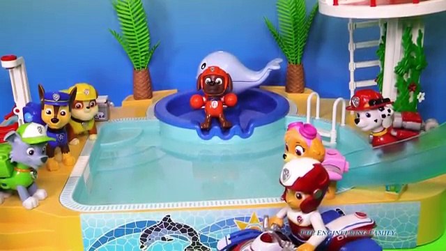 PAW PATROL Nickelodeon Paw Patrol Diving Contest a Paw Patrol Toys Video Parody
