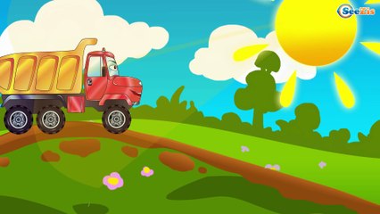 My Red Truck episodes with vehicles | Trucks for kids | Cartoons for children Part 3