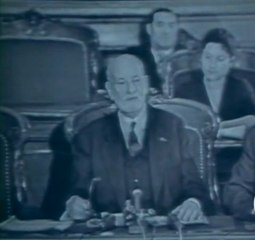 René Cassin, rédacteur de la Déclaration universelle des droits de l'homme de 1948, entre au Panthéon