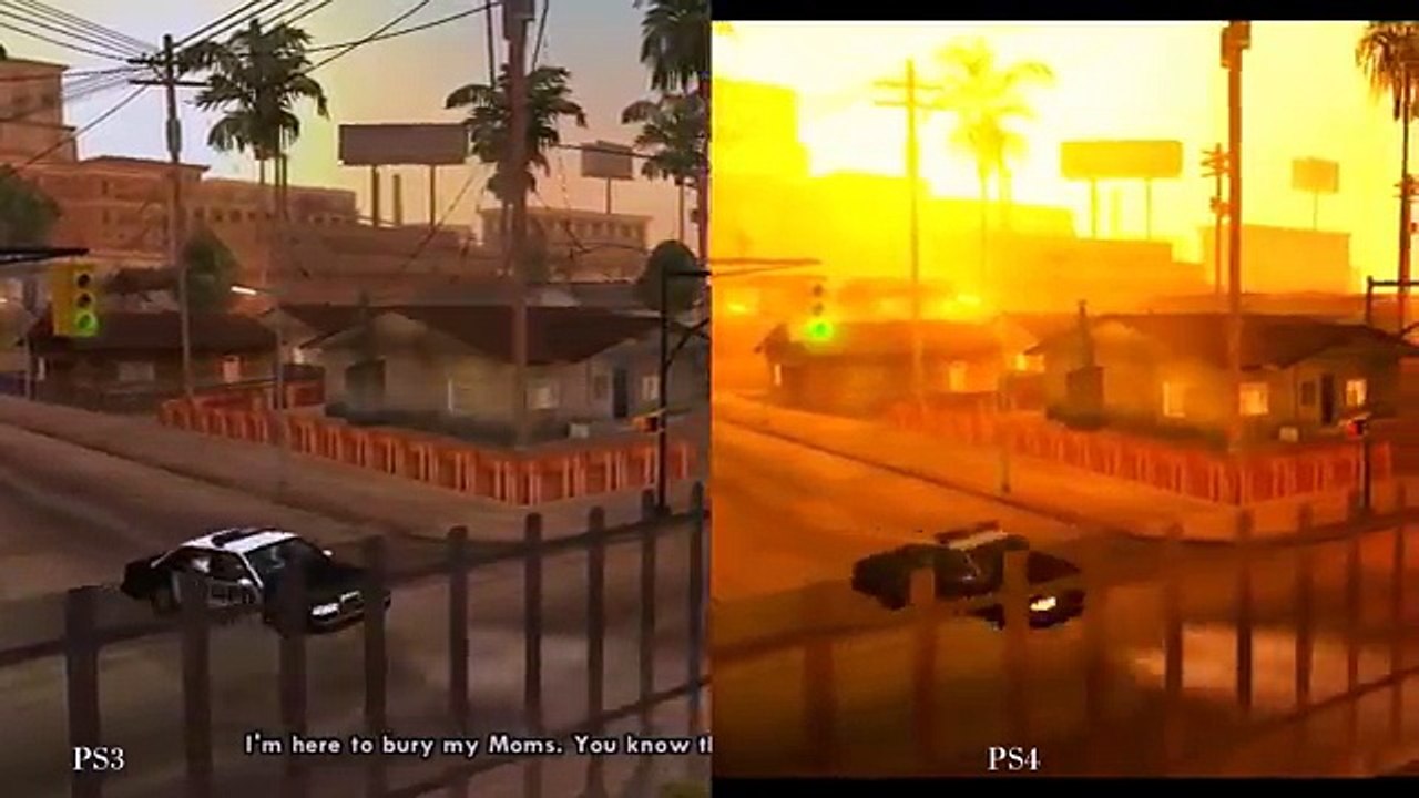 GTA: San Andreas PS3 vs PS4 Graphics comparison - video Dailymotion