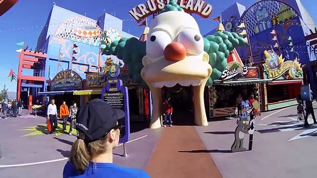THE SIMPSONS RIDE Through POV - Universal Studios Hollywood, California