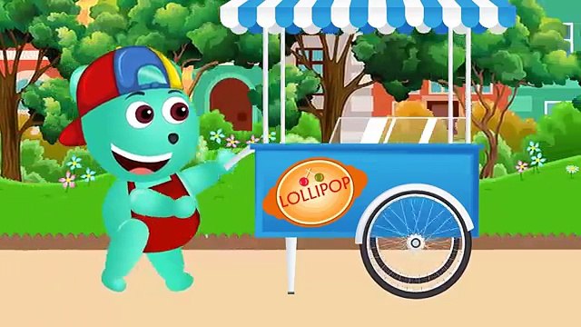 Mega Gummy Bear Pacman! game finger family song nursery rhymes for kids