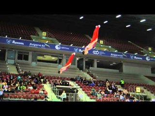 Glucksteins - Compulsory Routine - 2013 World T&T Championships - Synchro Qualification