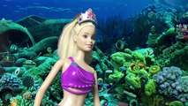 Barbie Doll attacked by a shark with Mermaid babies Funny Toys Video for kids