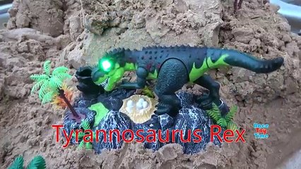 Dinosaur Island Sandbox Fun Part 2! Learn Dinosaurs and Prehistoric Animals Names
