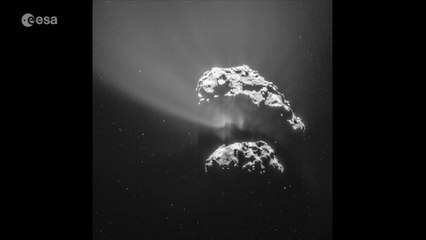 Vidéo inédite de la comète Tchouri, filmée par Rosetta
