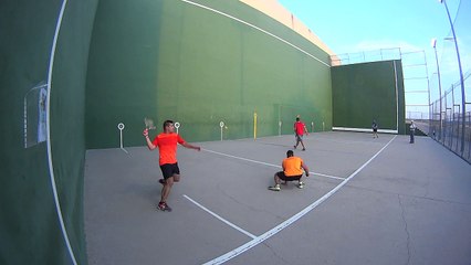 Frontenis 2ª semifinal open de Rivas set 2 al completo