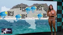 Elle remonte les audiences de la météo en présentant en petite tenue !!