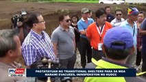 Pagtatayuan ng transitional shelters para sa mga Marawi evacuees, ininspeksyon ng HUDCC
