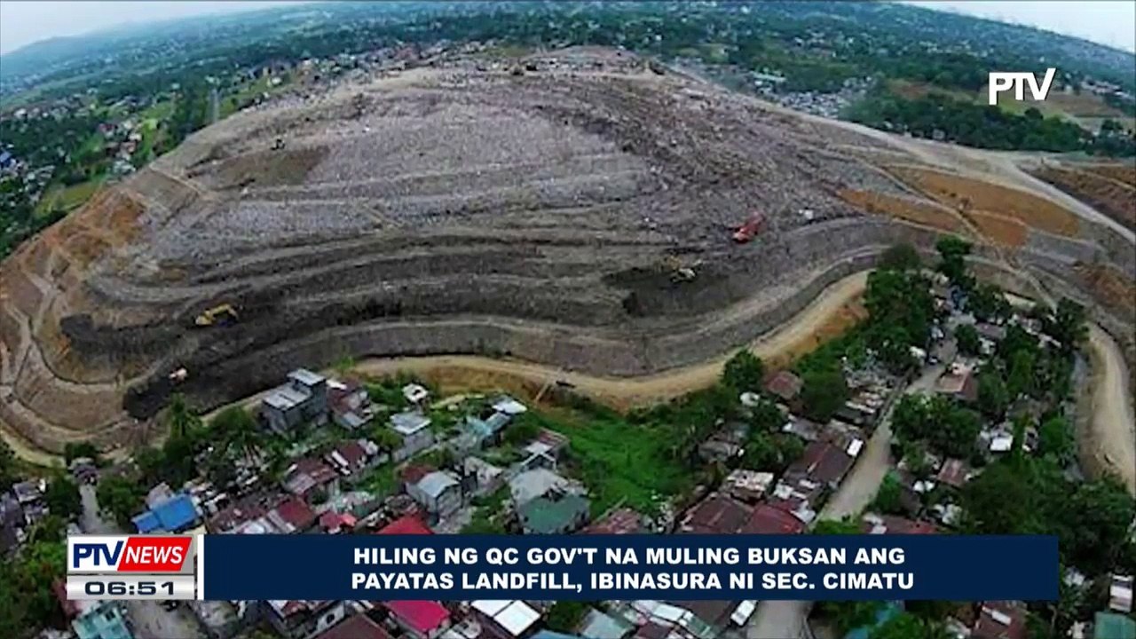 Hiling ng QC government na muling buksan ang Payatas Landfill, ibinasura ni Sec. Cimatu