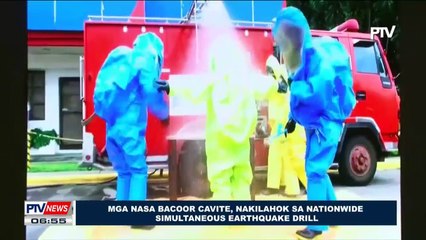 Mga nasa Bacoor Cavite, nakilahok sa Nationwide simultaneous Earthquake Drill