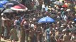 آلاف الروهينغا يقفون في طوابير طويلة للحصول على المعونات