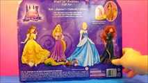 12 Disney Princess MagiClip Collection Merida Belle Snow Ariel Elsa Anna Play-Doh Magic Clip