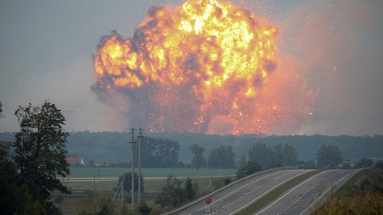 Munitionsdepot nahe Kiew explodiert