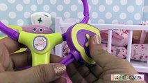 Peppa Pig Infirmière Mallette médicale Bébé Corolle malade Sick Baby Doll