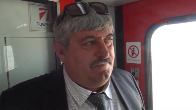 Kars Bakü-Tiflis-Kars Demiryolunda 3 Ülke Bakanları Test Sürüşüne Katıldı