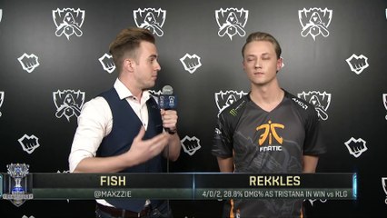 Interview with FNC Rekkles - Round 1 Play-In Stage Worlds 2017