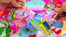 Complete Full Set of All 5 Shopkins Plush Hangers Plushies Surprise Blind Bags - Cookieswirlc Video