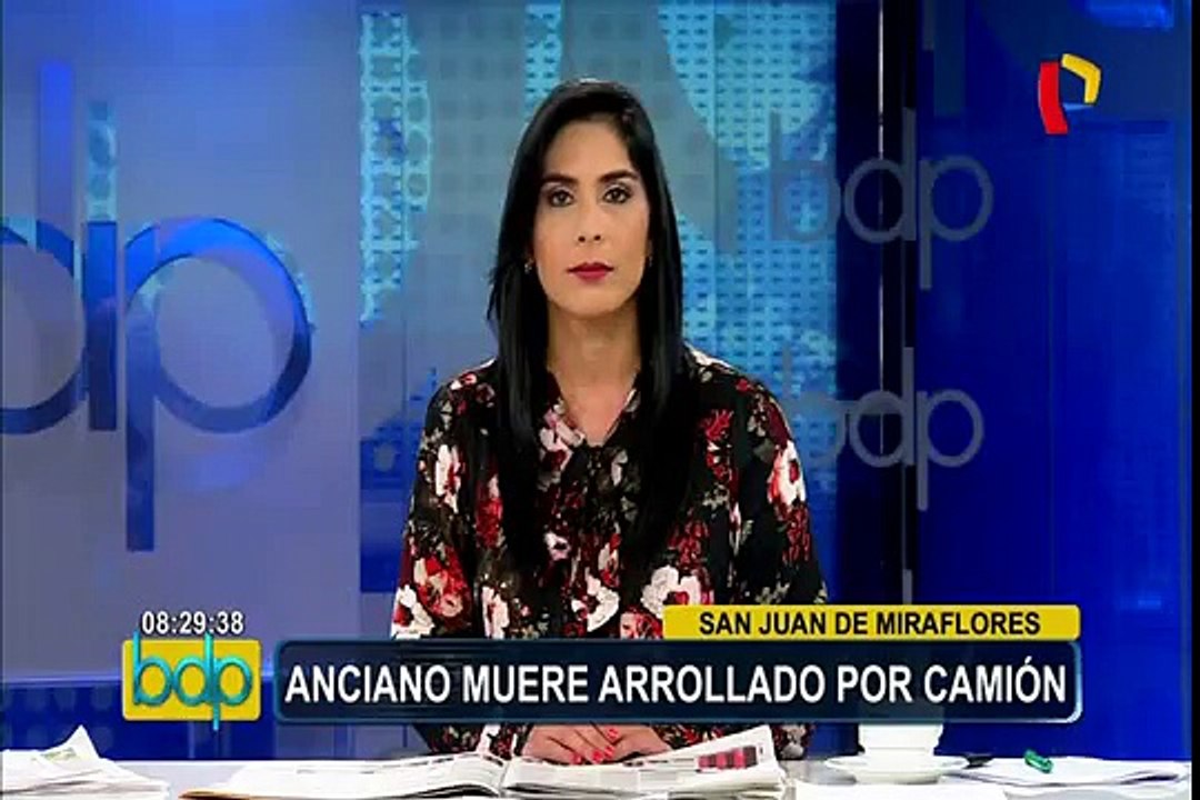San Juan de Miraflores: anciano muere arrollado por camión de Sedapal