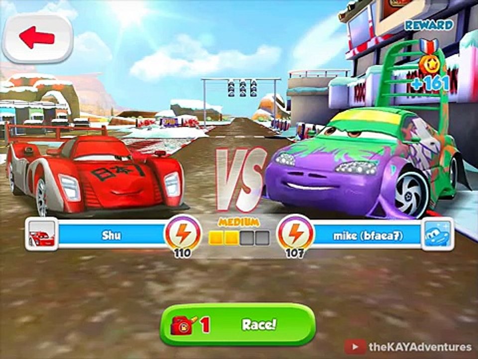 RED SHU v LIGHTNING PYOTR & WINGO @ SHU Dinoco - Cars: Fast as Lightning