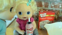 FUNNY! Baby Alive Valentines Cupcakes! Clone Mollys Make Cupcakes!