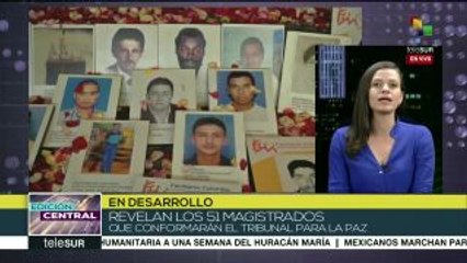 Escogen a 51 juristas para sala Especial de la Paz en Colombia