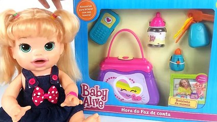 COMPRINHAS PARA BABY ALIVE SARINHA KIT BOLSA, MAMADEIRA, CELULAR