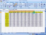 Using Hlookup Formula in MS Excel 2007 Tutorials in Hindi Part 26