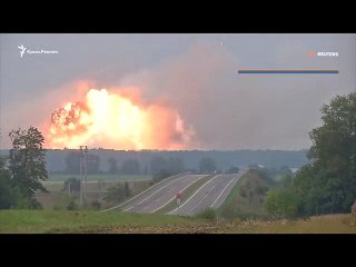 Explosion massive d'un dépôt d'arme en Ukraine