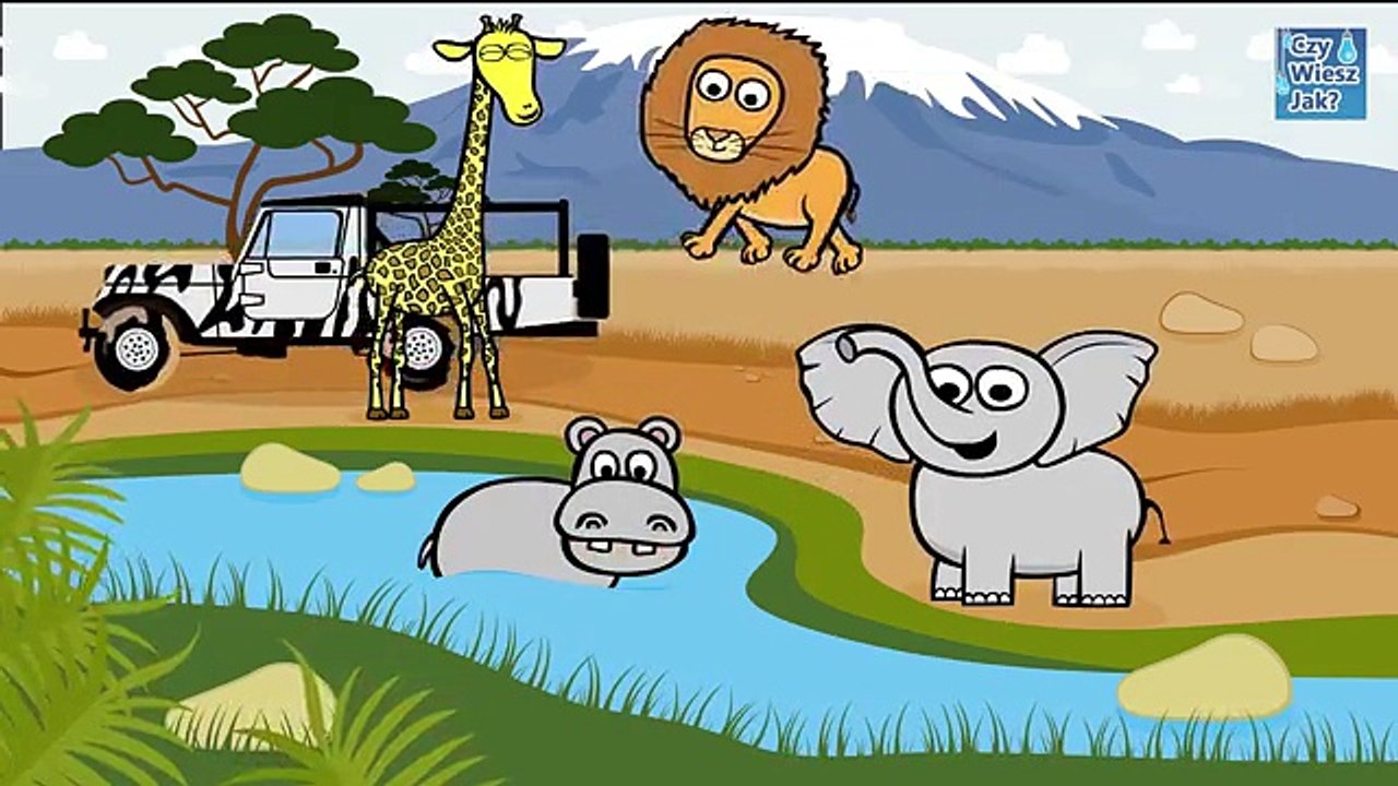 Zwierzęta dla dzieci - Zwierzęta w Afryce - Odgłosy zwierząt | CzyWieszJak