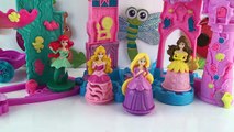 Play Doh Disney AURORA RAPUNZEL BELLE ARIEL Dress Princess Playdough Girl Games NEW