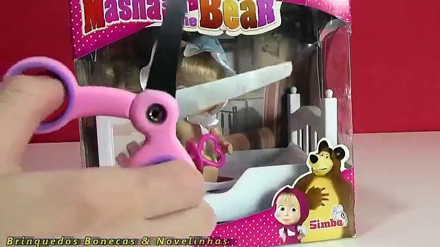 Baby Masha com berço Masha baby doll brinquedos masha e o urso em português toy Masha and the Bear