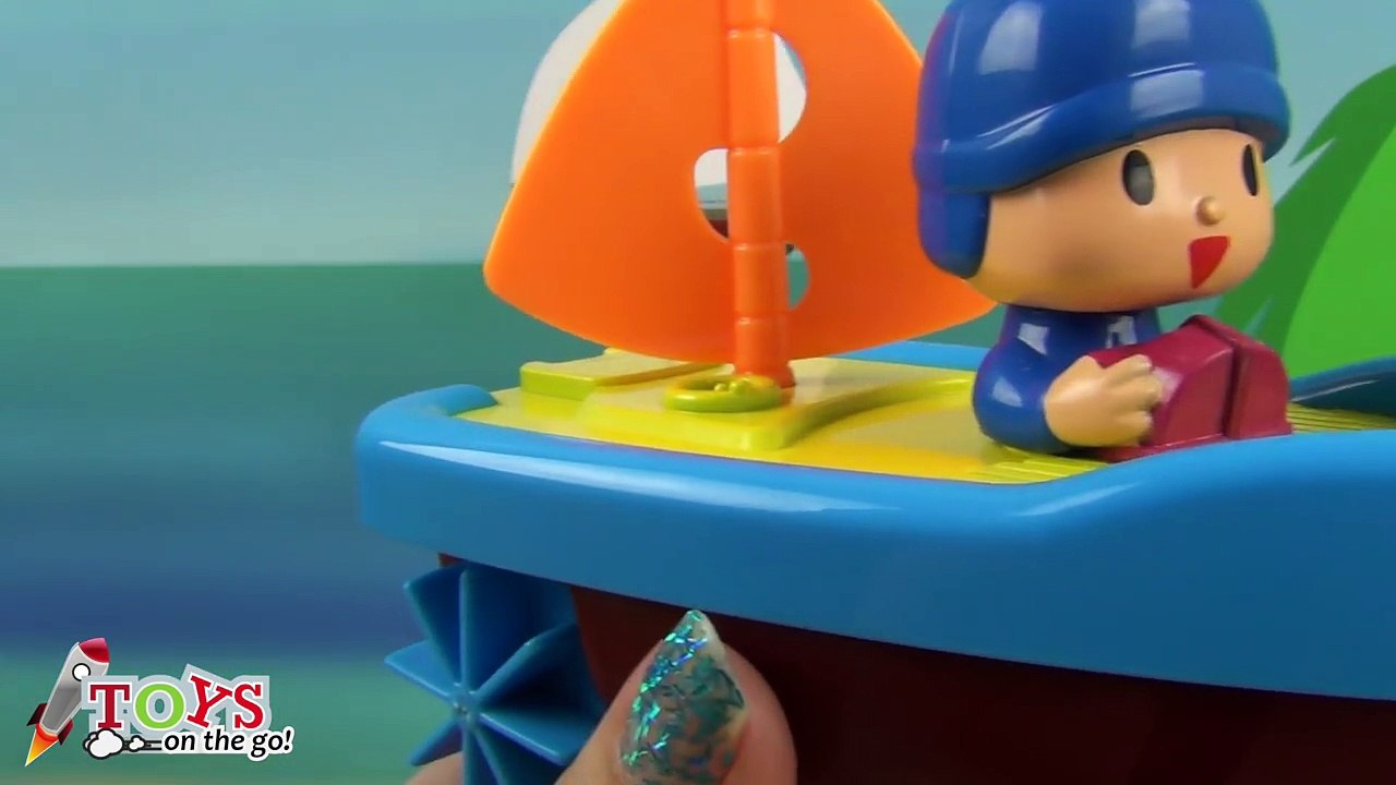 El barco de Pocoyo con Peppa Pig y Dora