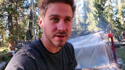 $10 WOODS SURVIVAL CHALLENGE - AT NIGHT!!