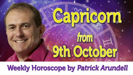 Capricorn Weekly Horoscope from 9th October - 16th October 2017