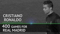 Ronaldo celebrates 400th game for Real Madrid