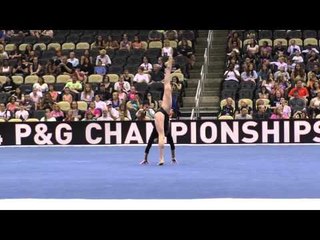 Maile O'Keefe – Floor – 2014 P&G Championships – Jr. Women Day 1
