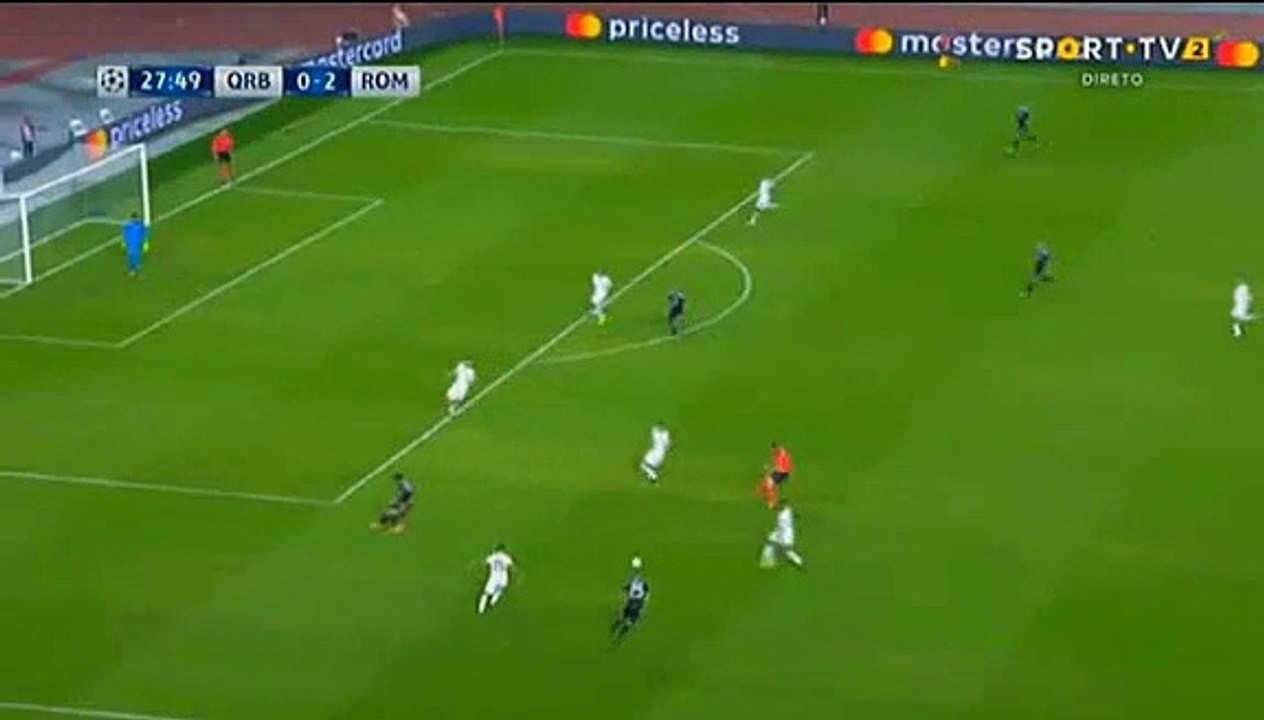 Qarabag Agdam 1 - 2 AS Roma 27/09/2017 Pedro Henrique  Super Goal 28' Campions League HD Full Screen