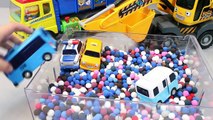 뽀로로 트럭 타요 포크레인 장난감 Мультики про машинки Игрушки Play Doh Dots Truck Dump Toys