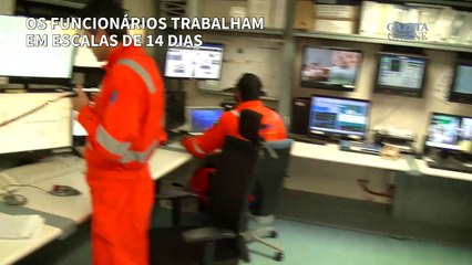 Conheça a rotina da plataforma P-57