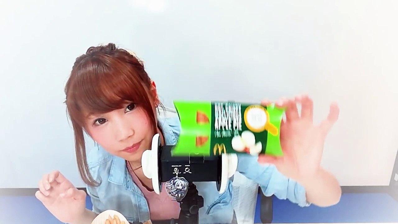 【ASMR】マックのメニュー♥声優武石あゆ実のASMR♥シェイクディップポテトとアップルパイ♥【あゆみぃな】【japanese】